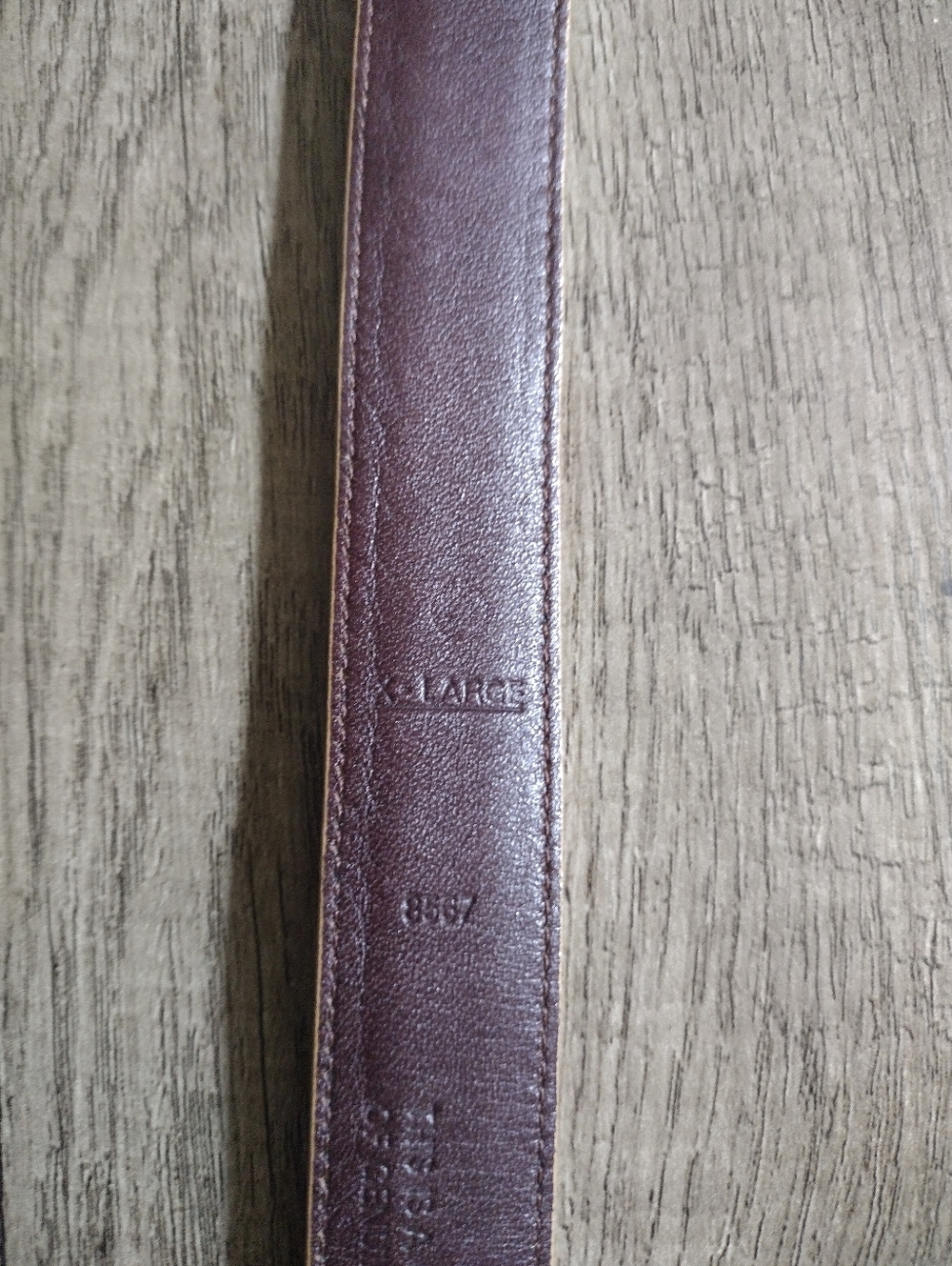 Vintage Coach Calfskin Belt Style 8567 Tan with Silver Tone Buckle Size XL - Picture 7 of 9